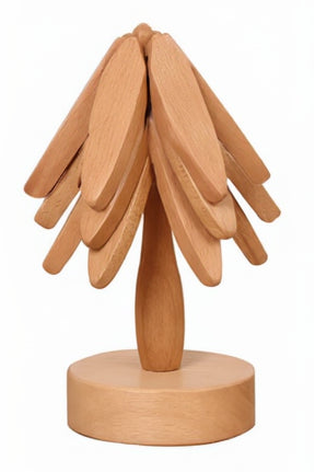 Descanso de Panela em Bambu – Conjunto com 4 Peças